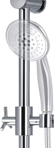 Miniatura 5 de Pulse ShowerSpas 1010-CH Barra deslizante ajustable para ducha de mano con cesta de alambre jabonera, cromo pulido