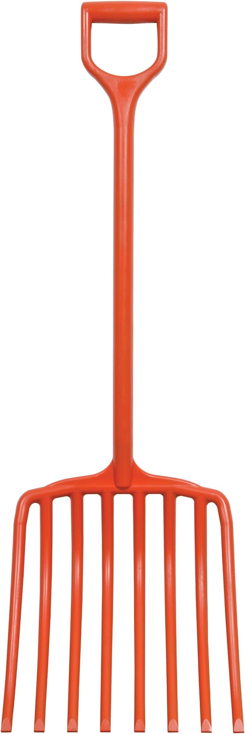 A.M. Leonard All Poly Scoop Fork, 8 Tine, D-Grip Handle