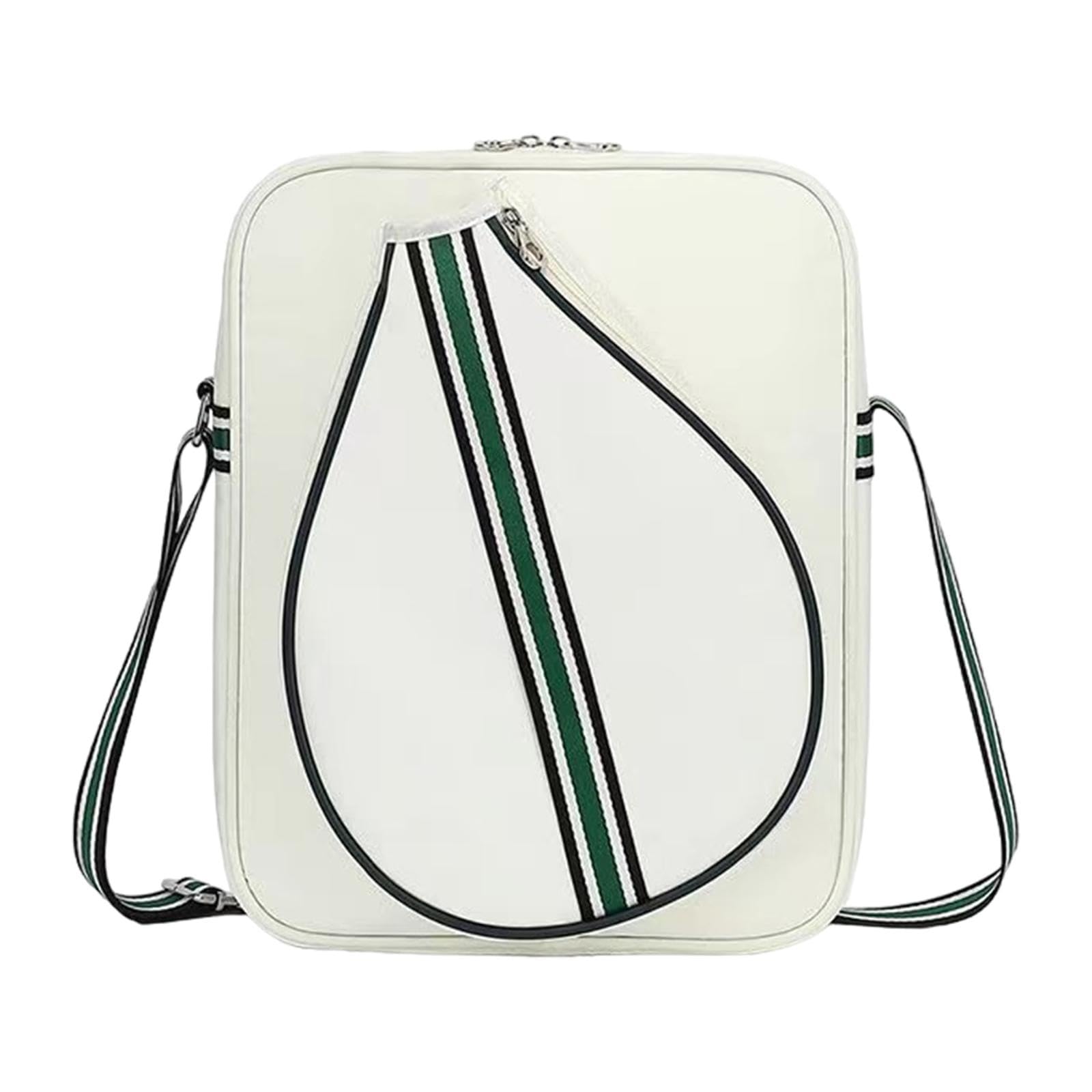 Yiju Crossbody Bag for Badminton Rackets, Waterproof Oxford Cloth Design, Beige