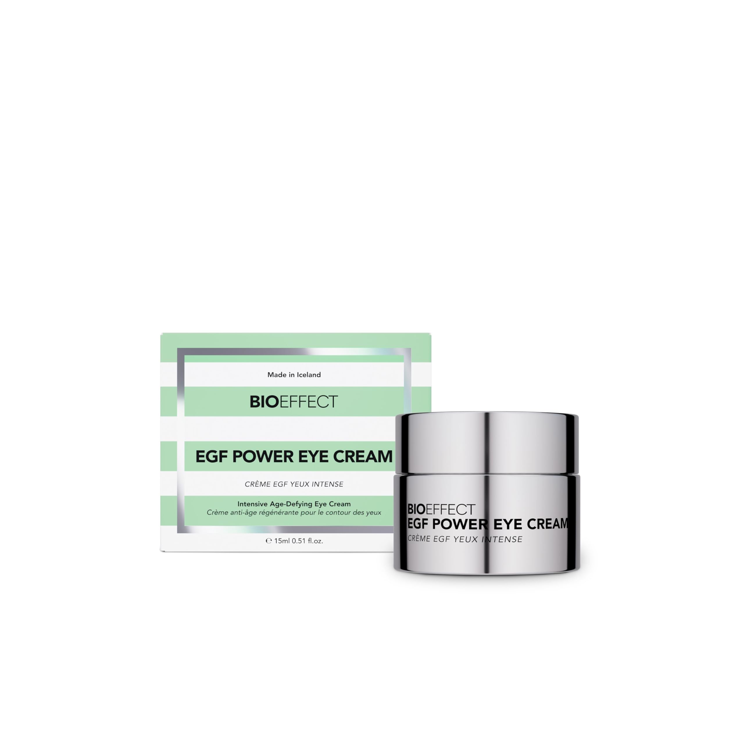 BioeffectEGF Power Eye Cream with Barley Epidermal Growth Factor, Bakuchiol & Niacinamide, Anti-Aging Under-Eye Moisturizer for Collagen, Wrinkles, Puffiness & Dark Circles