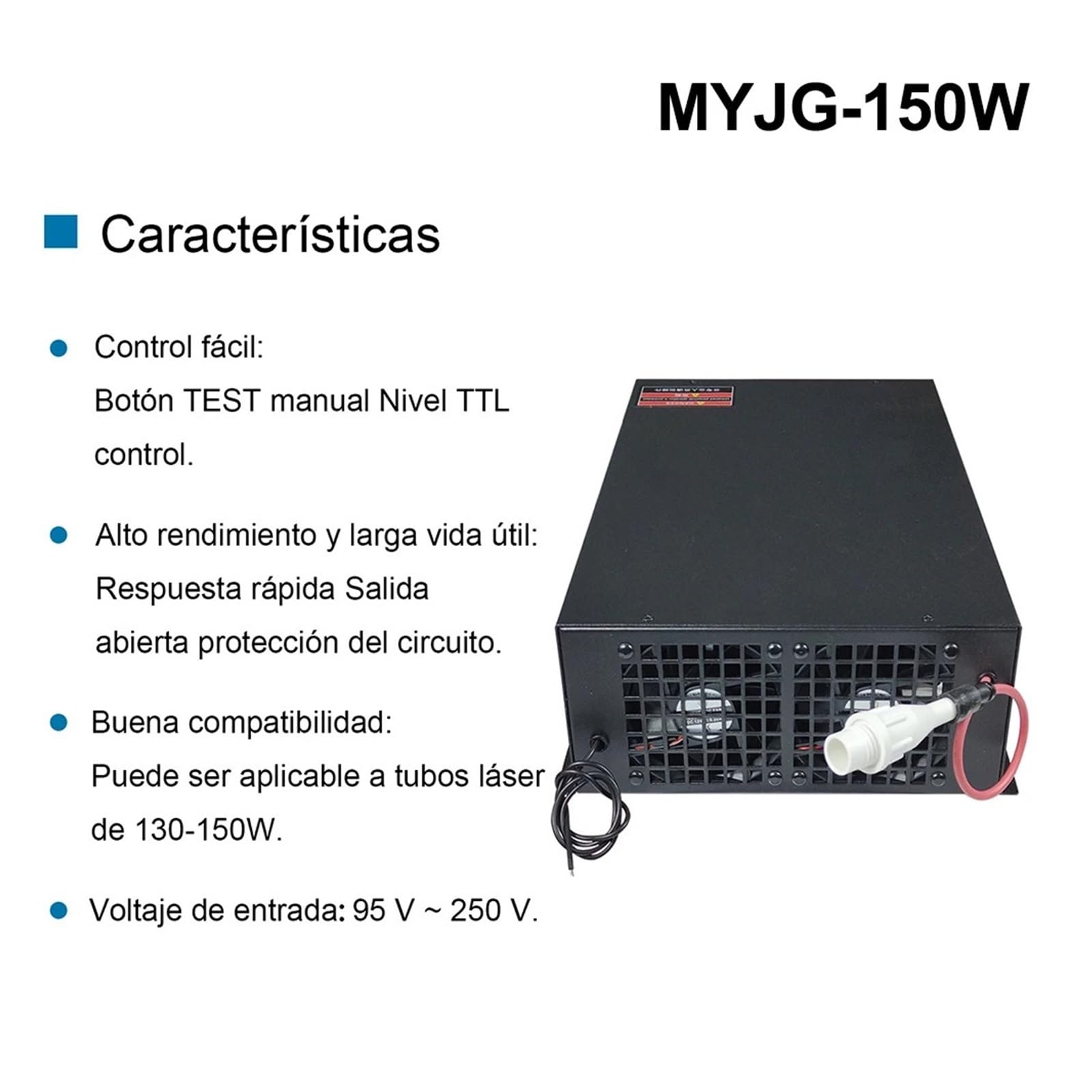 Zasilacz MYJG 150W kompatybilny z napięciem 95 ~ 250 V