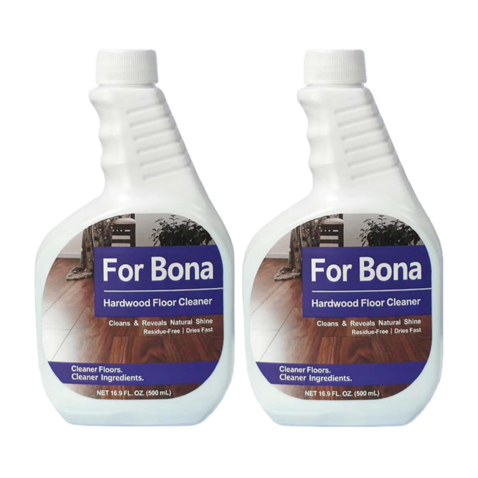 Nettoyant For Parquets En Bois Dur De 500 Ml. Compatible For Bona Vadrouille Pulvérisatrice For Planchers De Bois Franc(2PCS 1000ML)