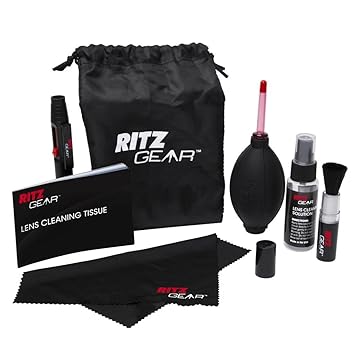 Ritz Gear? Premium 8-IN-1 Cleaning Kit For Cameras, Camcorders, SLRs, Lenses & Filters