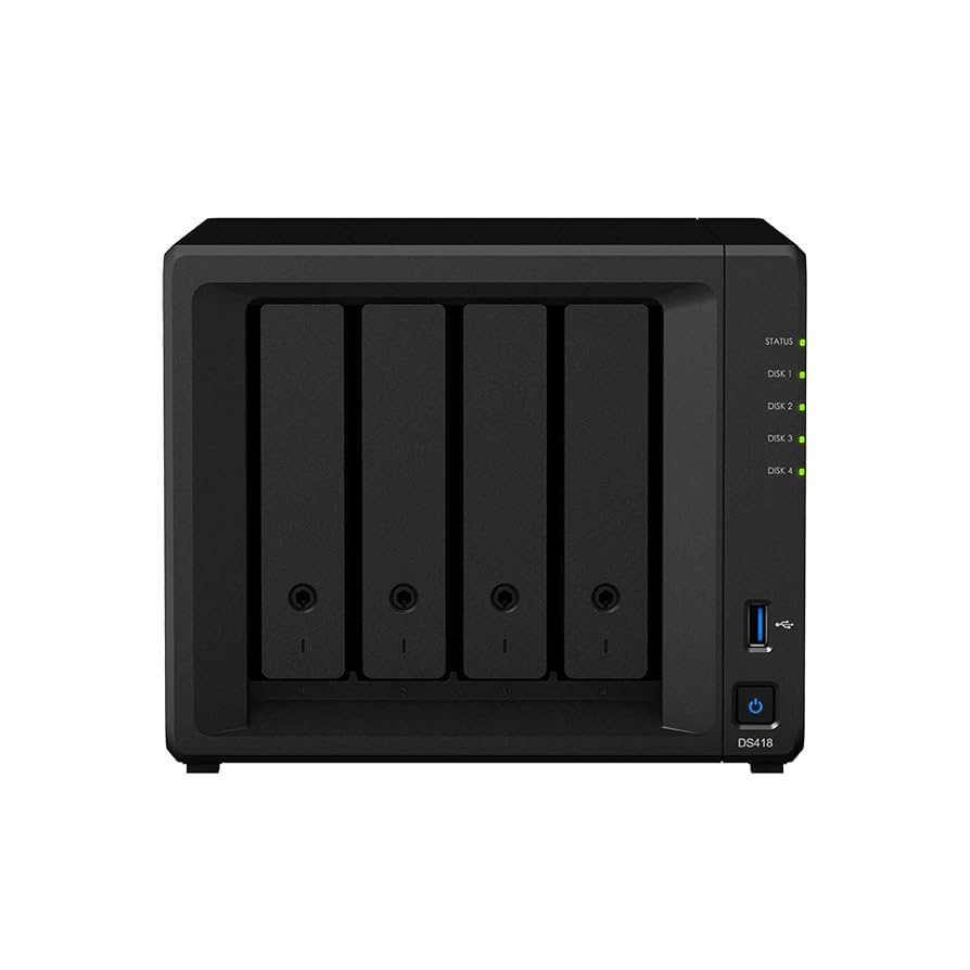 DS418j 4-BAY 、HDD  4TB MN04ACA400 ✖︎ 4 Amazon.com: Synology DiskStation DS418 4-Bay NAS Enclosure