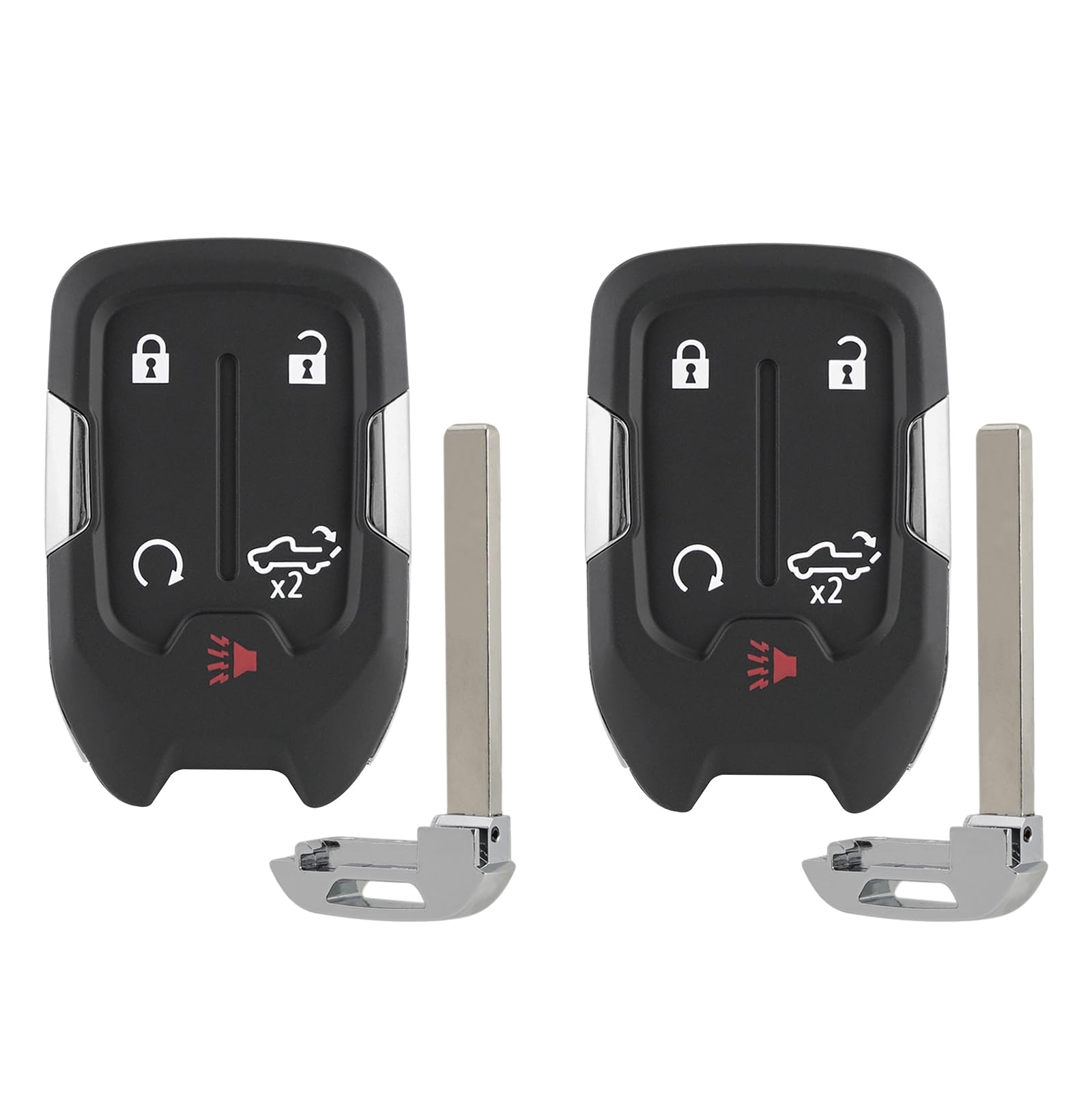 2PCS HYQ1ES Key Fob Replacement for GMC Sierra 1500 2500 3500 2019 2020 2021 2022 2023 Chevy Silverado 1500 2500 3500 Keyless Entry Remote Control 13522904 13522854 433 MHz