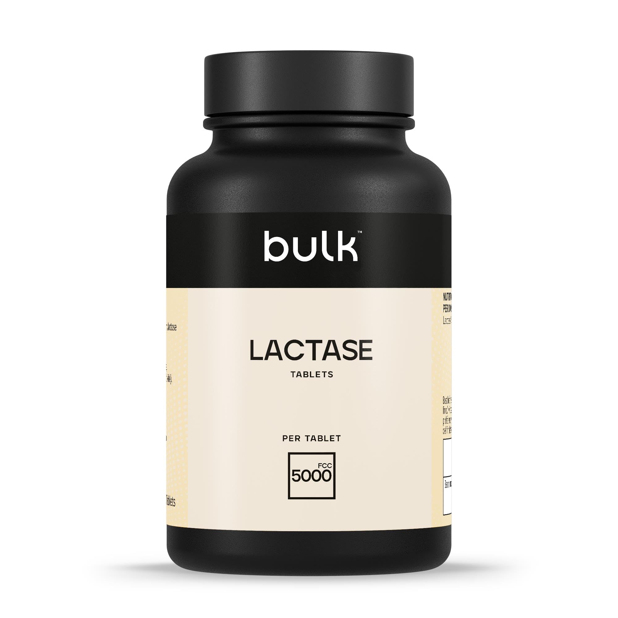 Bulk Comprimés d'enzyme lactase pure, 5000 FCC, paquet de 270, l'emballage peut varier