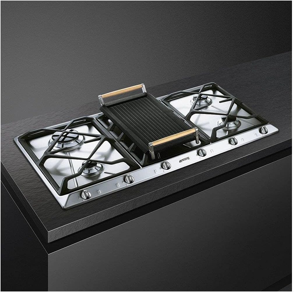 Smeg SRV596GH5 Incasso Piano cottura a gas Acciaio inossidabile piano cottura Smeg SRV596GH5 Incasso Piano cottura a gas Acciaio inossidabile piano cottura