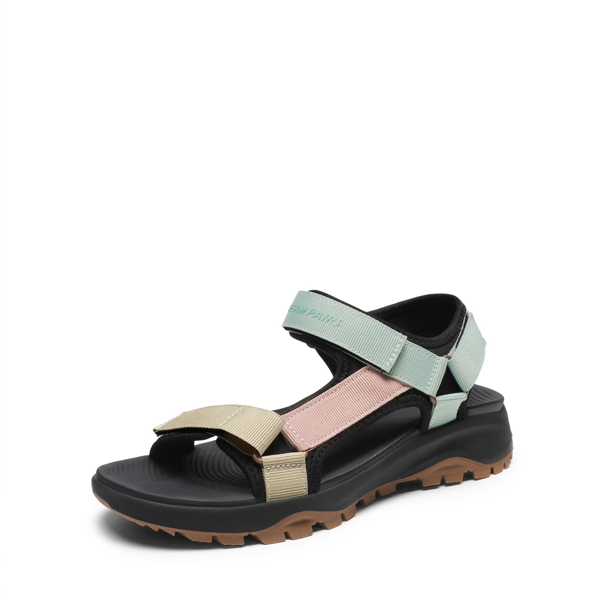 Womens Sandals, Light Weight Hiking Sandals for Women, Comfortable Athletic Quick-Drying Walking Water Sandals with Hook and Loop Straps and Soft Insole for Beach Vacation Adventure