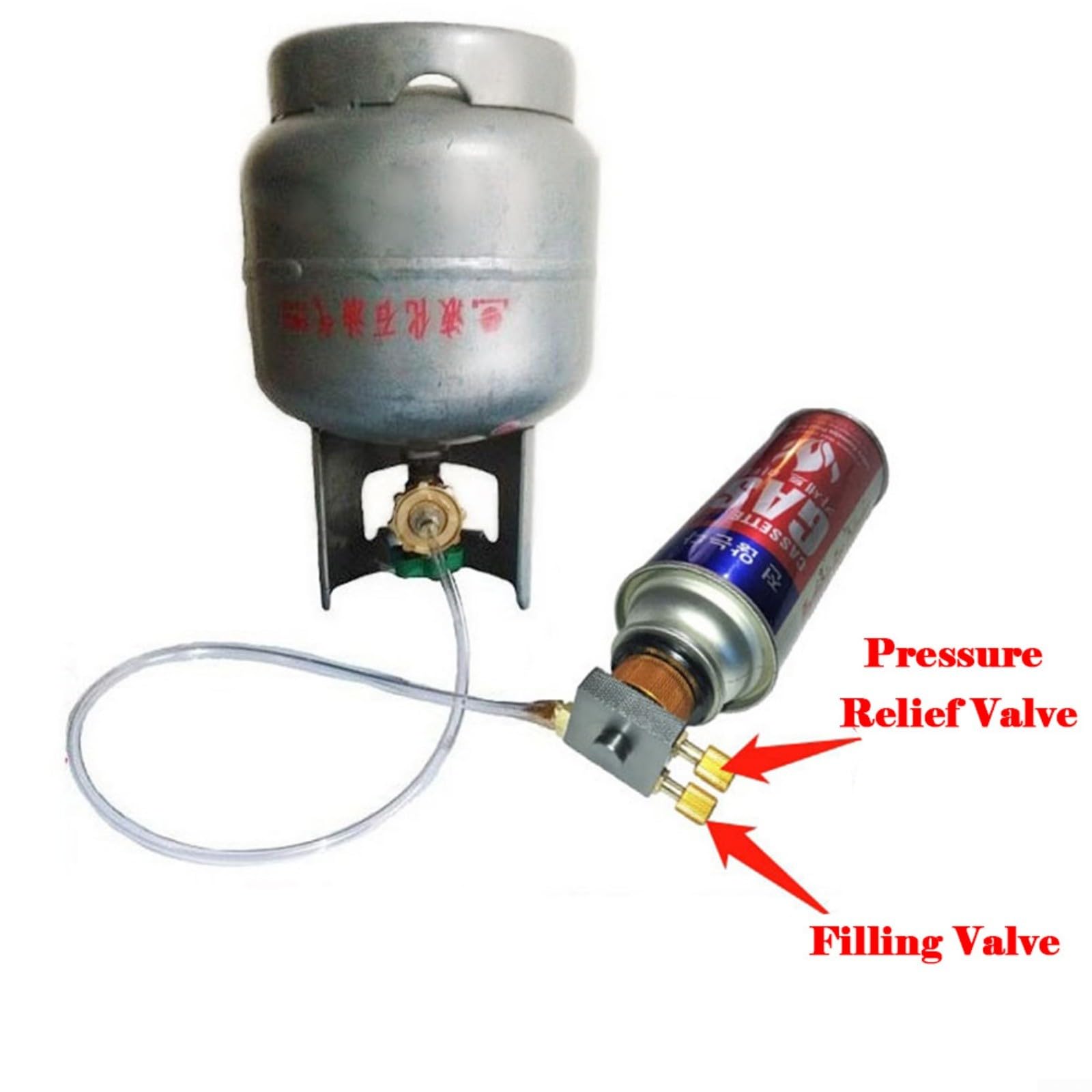 Uadme Vanne de cuisinière à gaz, Camping en Plein air, cuisinière à gaz, Commutation de sécurité, Charge, Adaptateur de Valve Gonflable, équipement de