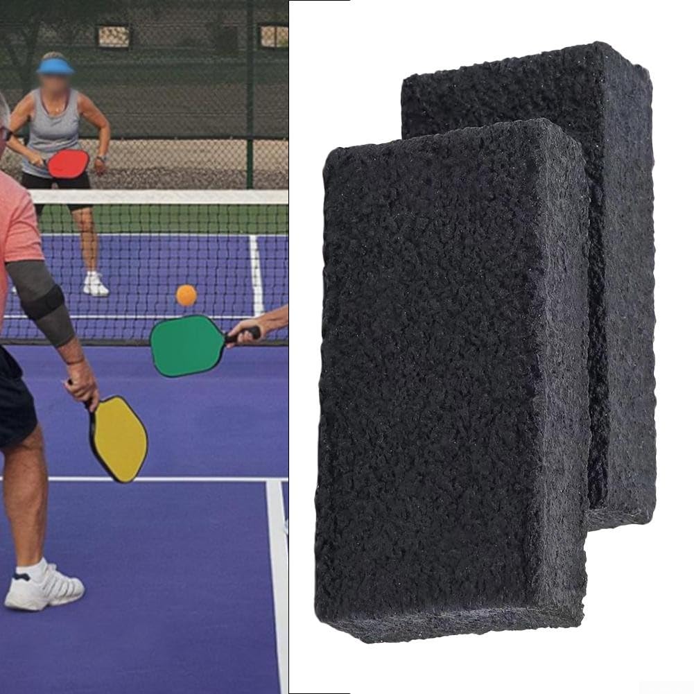 2 gomas de borrar de palas de pickleball, limpiador de carbono, accesorios rápidos y eficaces para eliminar bolas, suciedad y arañazos (10 x 5 x 2,5 cm)
