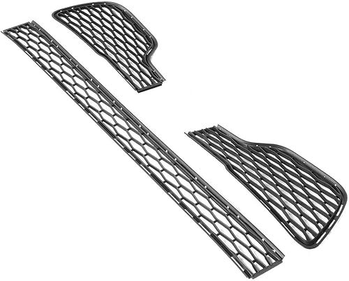 Miniatura 7 de Acouto Juego de parrilla inferior para parachoques delantero Ghibli 2014-2017, juego de cubierta de malla para parachoques delantero de coche,