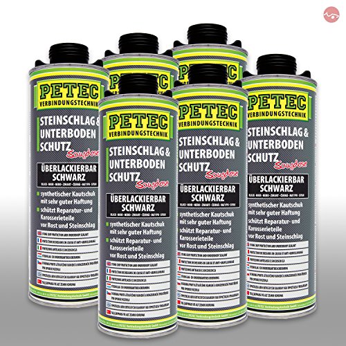 Petec 08868 unterboden protection noir 1000ml pour trajets hivernaux