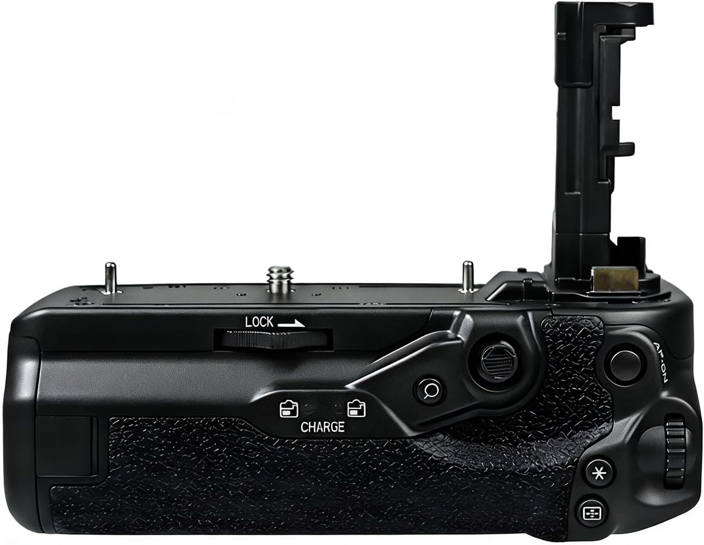 R5 Mark II Battery Grip replace BG-R20，Compatible with Canon EOS R6 Mark III /R6 Mark II /R5 Mark II Cameras, Can accommodate 2 LP-E6/N/NH Rechargeable Lithium-ion Batteries for Long-Term Shooting.