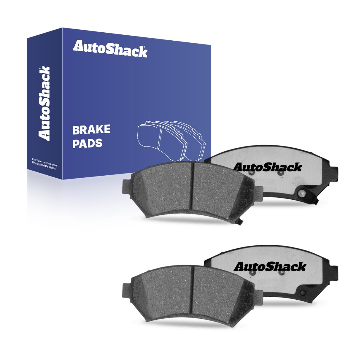 AutoShack Front Ceramic Brake Pad Set | Replacement for 1997-2005 Buick Century 1997-2005 Buick Park Avenue 1997-2004 Buick Regal 1997-2005 Cadillac DeVille 1997-2005 Chevrolet Venture | 4-PC