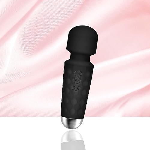 Masajeador negro portátil de mano Masajeador para aliviar la espalda, cuello, hombro, todo el cuerpo, alivio del dolor muscular, alivio de presión