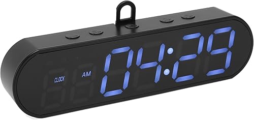 Temporizador de gimnasio portátil, temporizador de intervalos para entrenamiento con rondas de tiempo, cronómetro, reloj despertador, cuenta