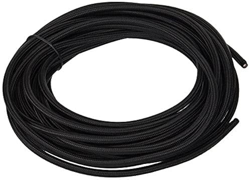 HESSION - Cable redondo 182 de 32,8 pies de longitud recubierto con rayón, antiguo cable eléctrico industrial con recubrimiento de tela, antiguo