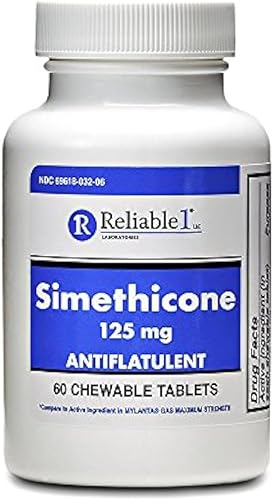 Miniatura 3 de Reliable-1 Laboratories Simethicone - Tabletas de alivio de gas de 125 mg, pastillas de gas extra fuertes para aliviar la hinchazón,