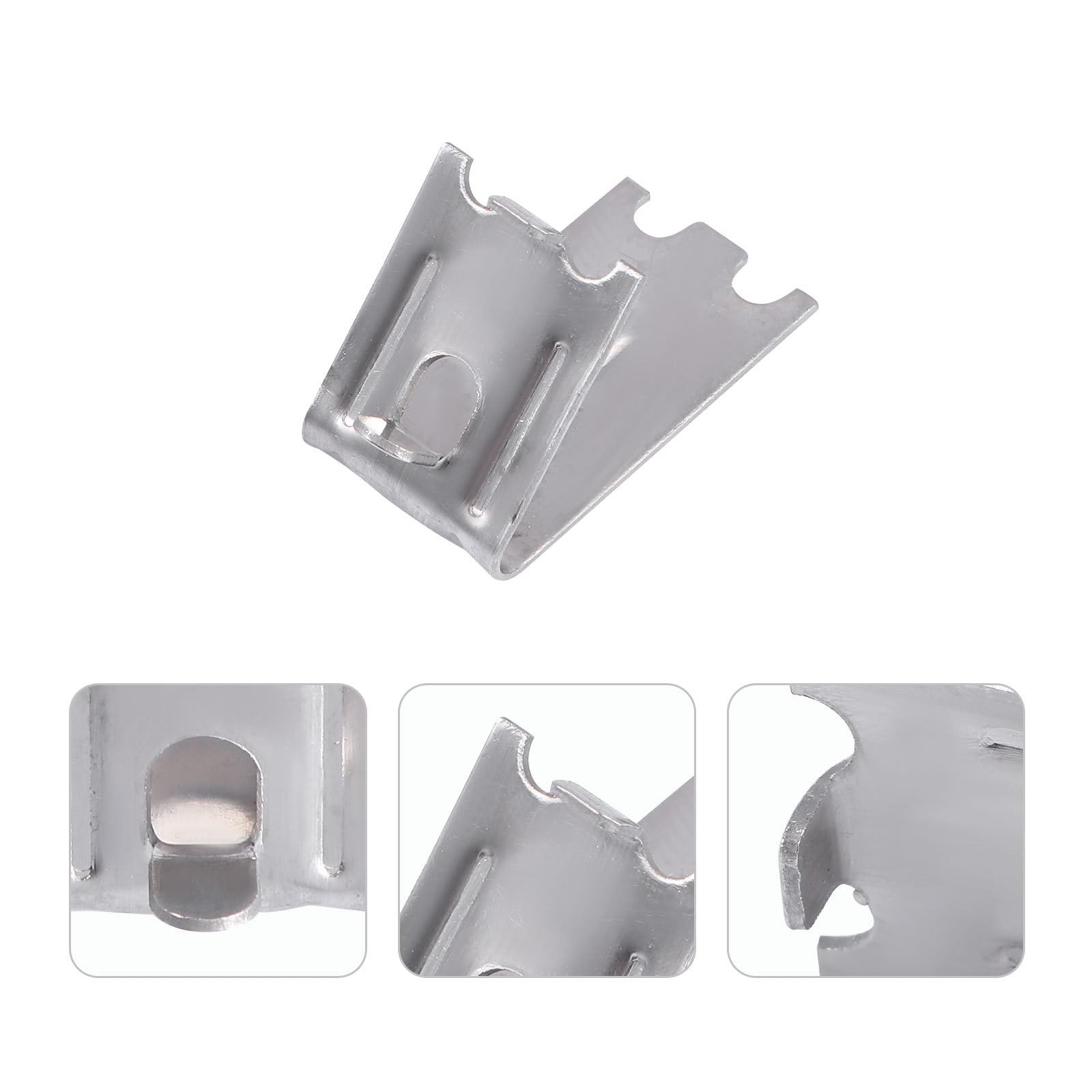 OSALADI Supports pour Étagères de Réfrigérateur et Congélateur en Acier Inoxydable, Lot de 20 Clips Résistants pour Usage Cuisine et Cave à Vin