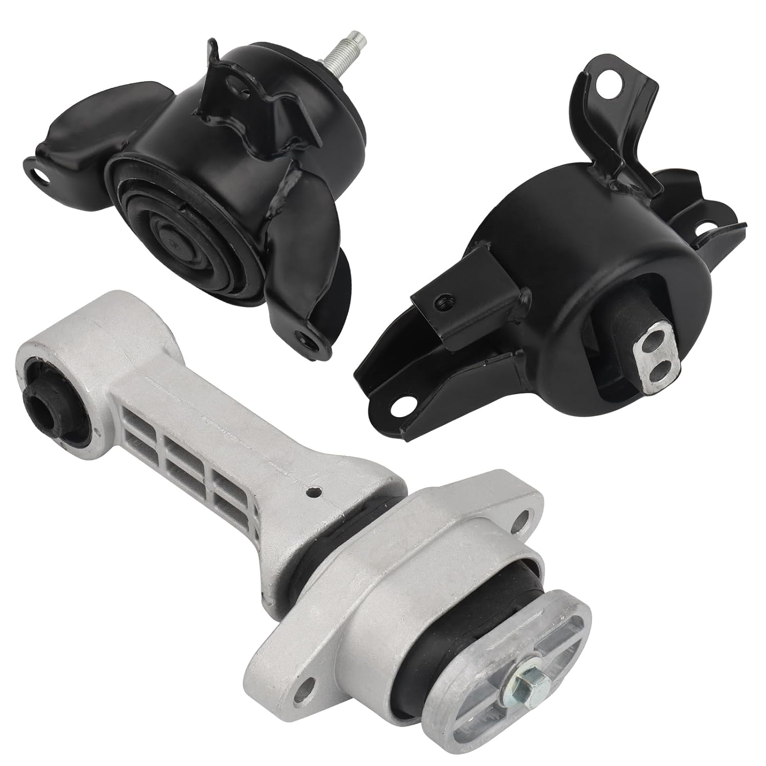 Conjunto de Suportes de Motor e Transmissão Frontal e Traseiro para Hyundai Elantra 2011-2016 1.8L com Transmissão Automática