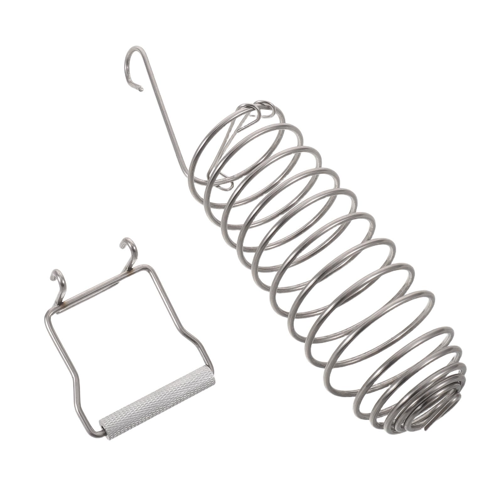 Vaguelly Outdoor Stainless Steel Squirrel Feeder with Stable Spiral Corn Holder and Perch Design, Deformation-resistant Metal Foraging for Backyard Feeding Station and Garden