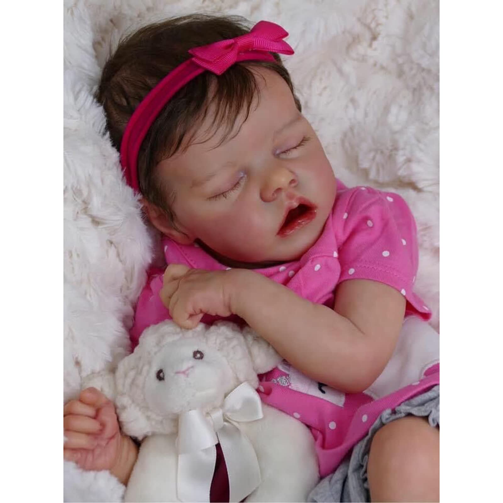 Amazon.co.jp: リアル睡眠生まれたばかりの赤ちゃん人形 45cm18インチ