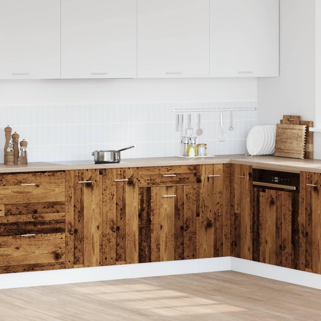 vidaXL Mobile con Cassetto “Lyon” Legno Antico 50x46x81,5cm