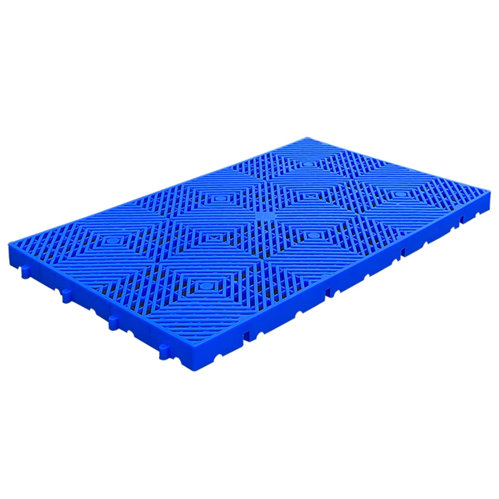 Palettes logistiques en Plastique, palettes en Plastique légères, grilles Respirantes, présentoirs de Vente pour supermarchés, Tapis de Plateau d'entrepôt (Bleu 23,6 x 15,7 x 2 Pouces, 6