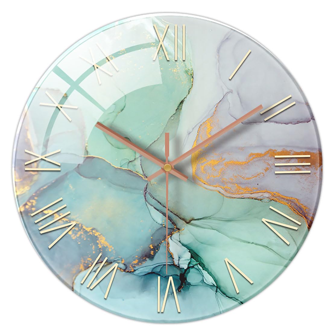 Ulalaza HOME Vintage Table Clock Silent Melting Clock Surrealism Dripping Clock Funny Creative Gift Shelf Small Rustic Metal Clock with Roman Numerals for Home Kitchen Office Desk Table