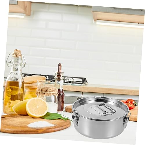 Miniatura 3 de BESTonZON 3pcs Stainless Steel Steamer Jelly Baking Mould Molde Para Flan Flan Molds Stainless Steel Steamer Pot Container with Lid Stainless Steel