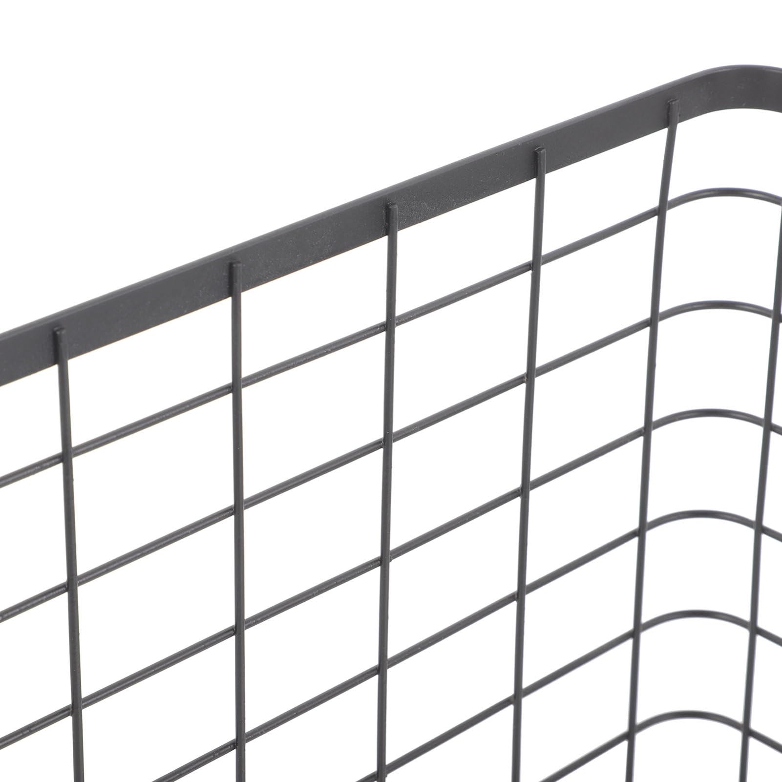 Sosoport Cesta y Almacenamiento Conveniente de Hierro Negro de Almacenamiento para Leña Gran Capacidad y Asa Portátil para Uso al Aire Libre