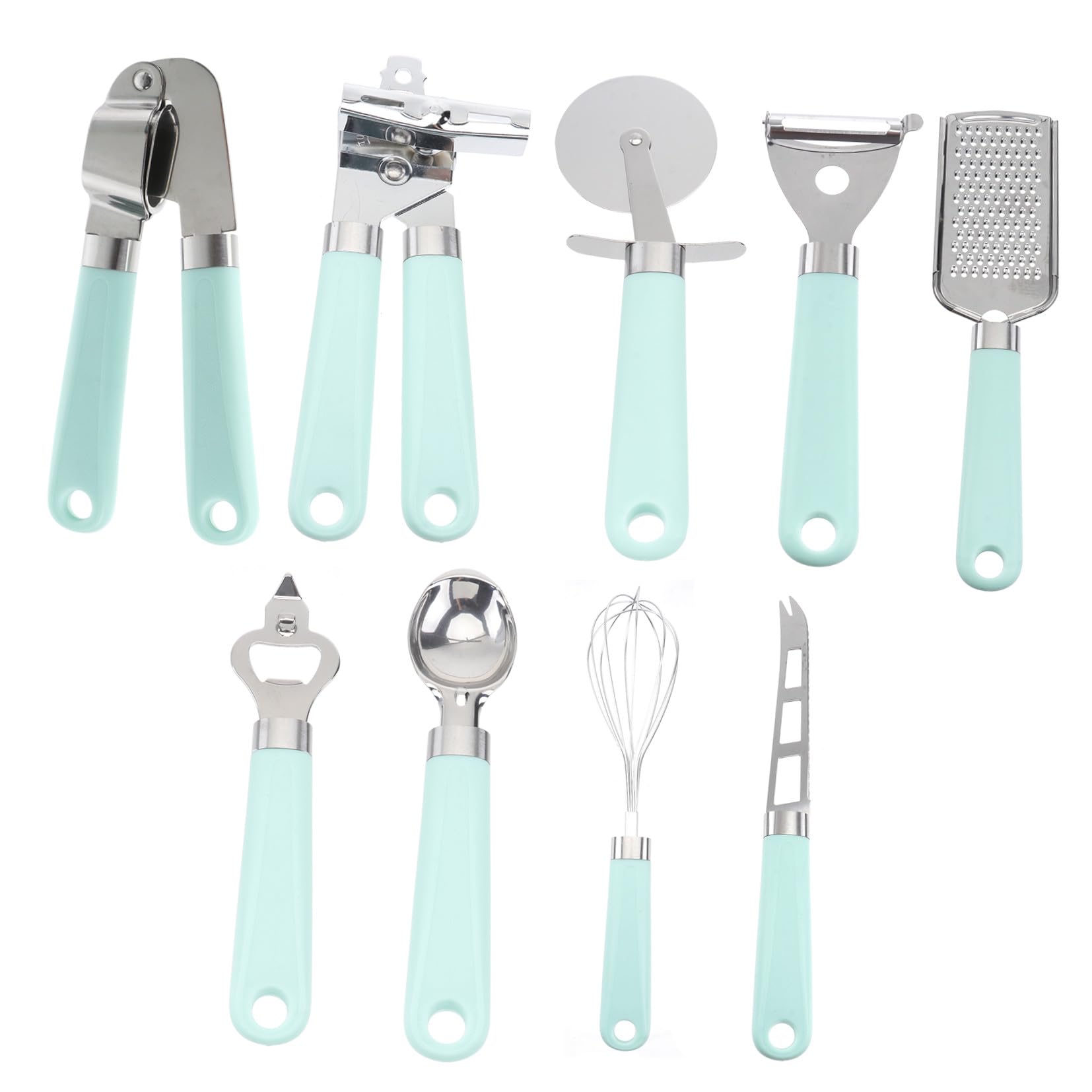 Ciieeo 1 Set Da 9 Pezzi Set Di Utensili Da Forno Per Sbattitore Manuale Gadget Da Cucina Apri Accessori Per Utensili Da Cucina Pentole Antiaderenti Plastica Green