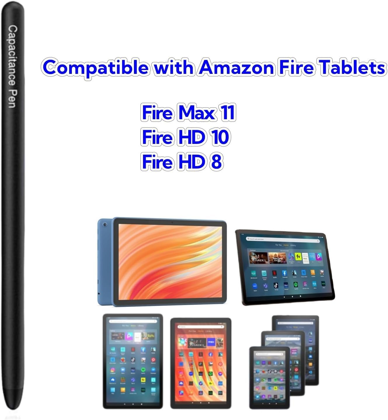 Snapklik.com : Fire Tablet Pen For Fire Max 11 Stylus Pen, Stylus Pen ...