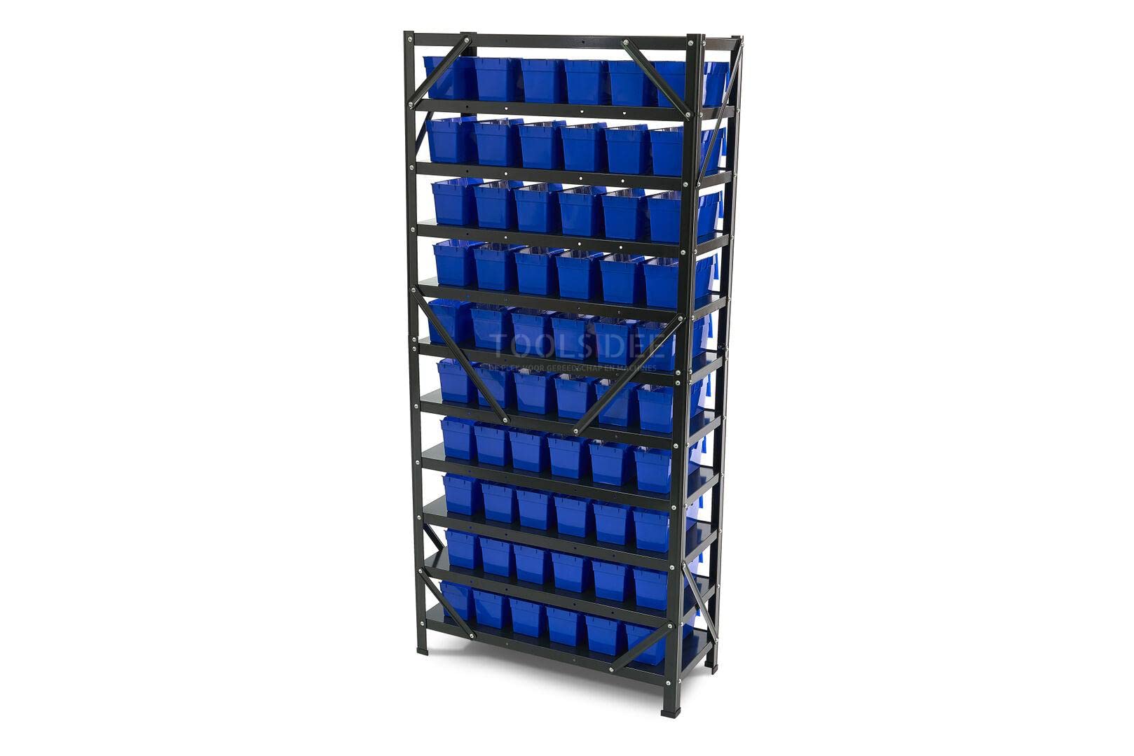 HBM Bakkenkast, Sistema di stoccaggio, Rack con 60 contenitori di stoccaggio