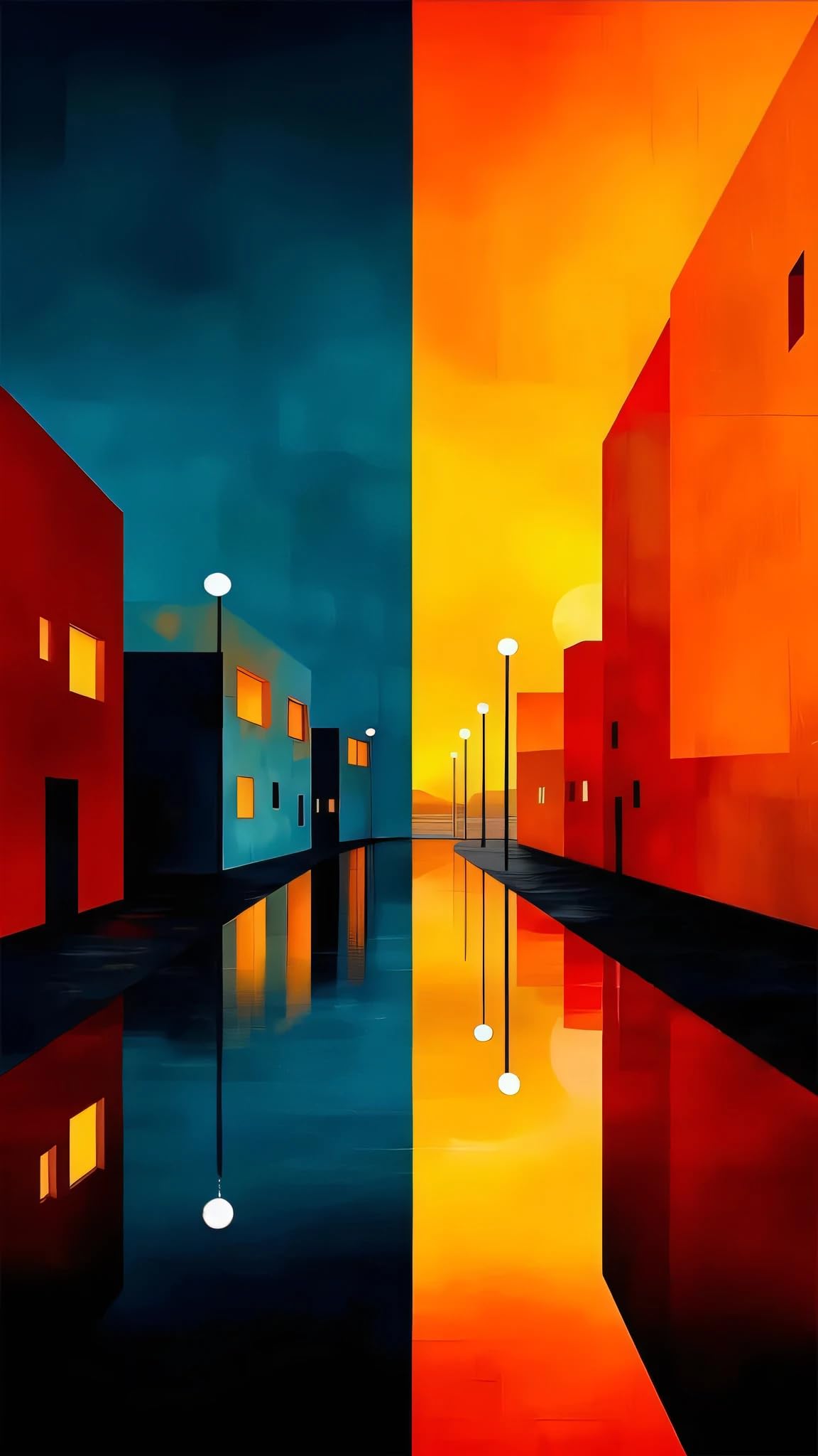 ARTGOTO Large Paint by Numbers for Adults Abstract Cityscape