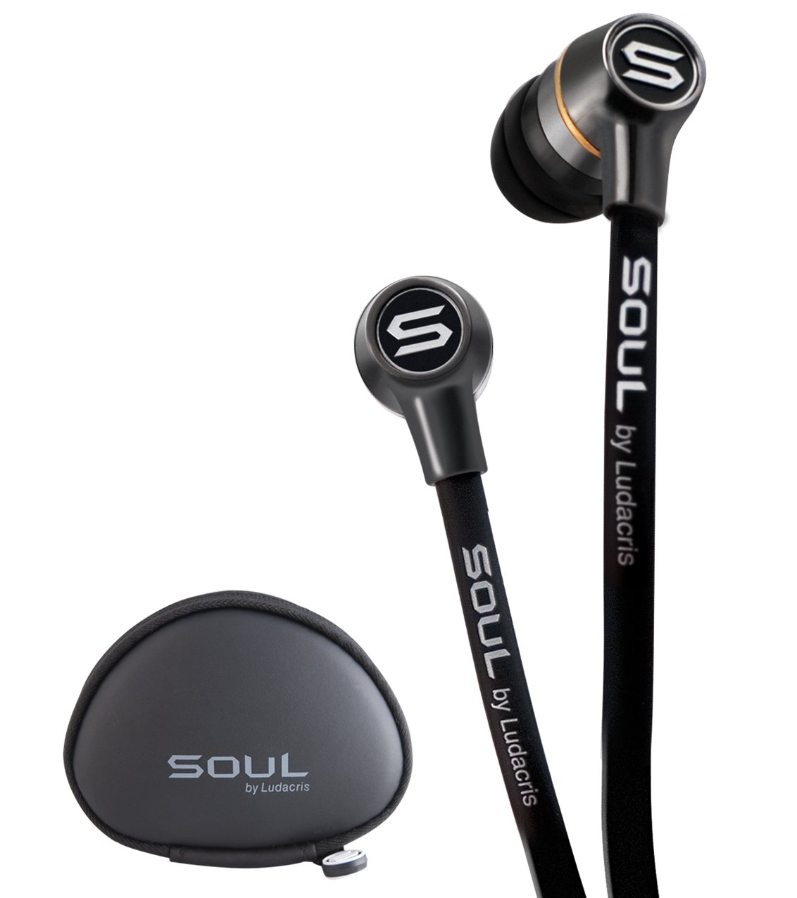 Soul SL49 - In-Ear Headphones (higher performance, 3.5 mm jack), Black