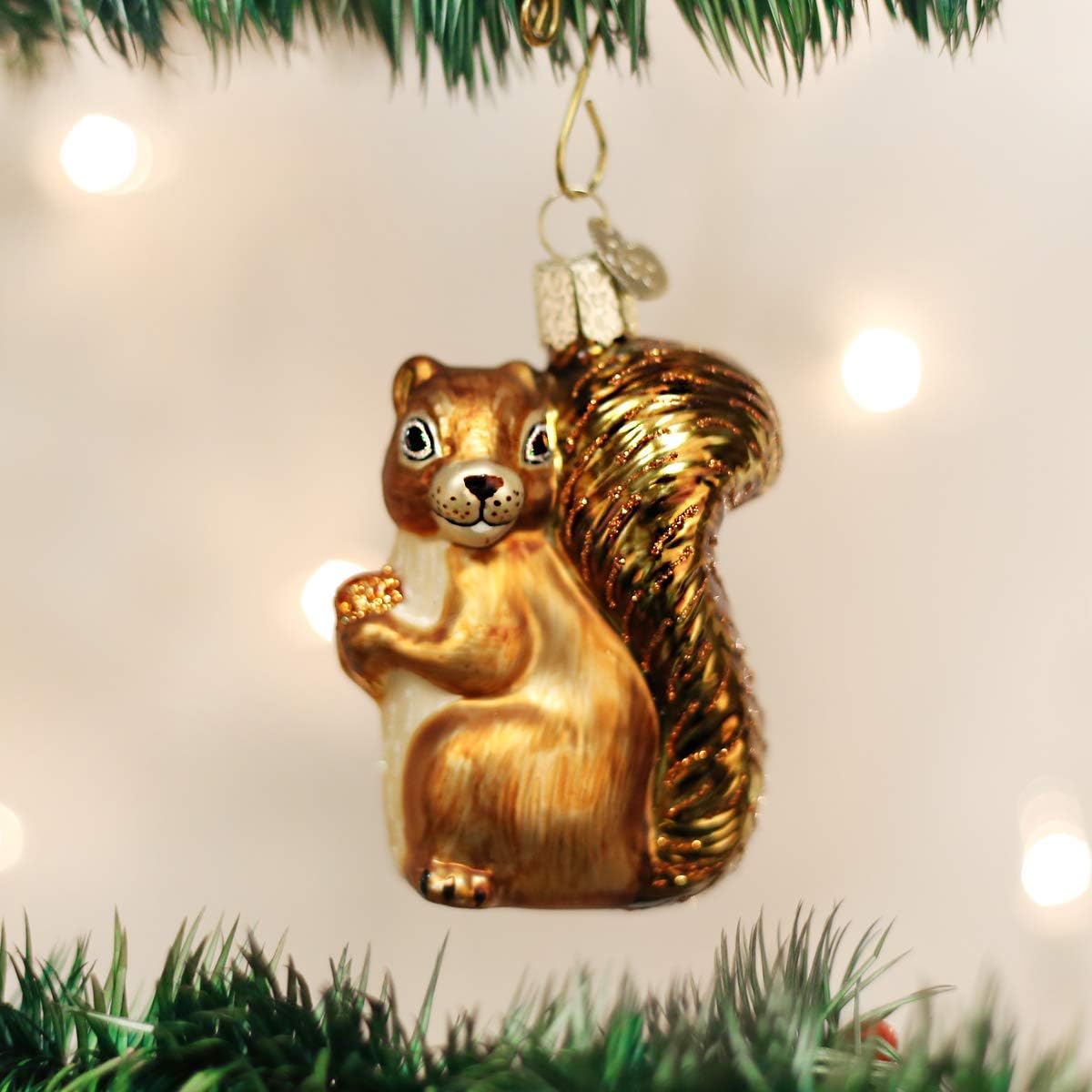 Old World Christmas Squirrel Wildlife Animals Glass Blown Ornaments for Christmas Tree - Image 2