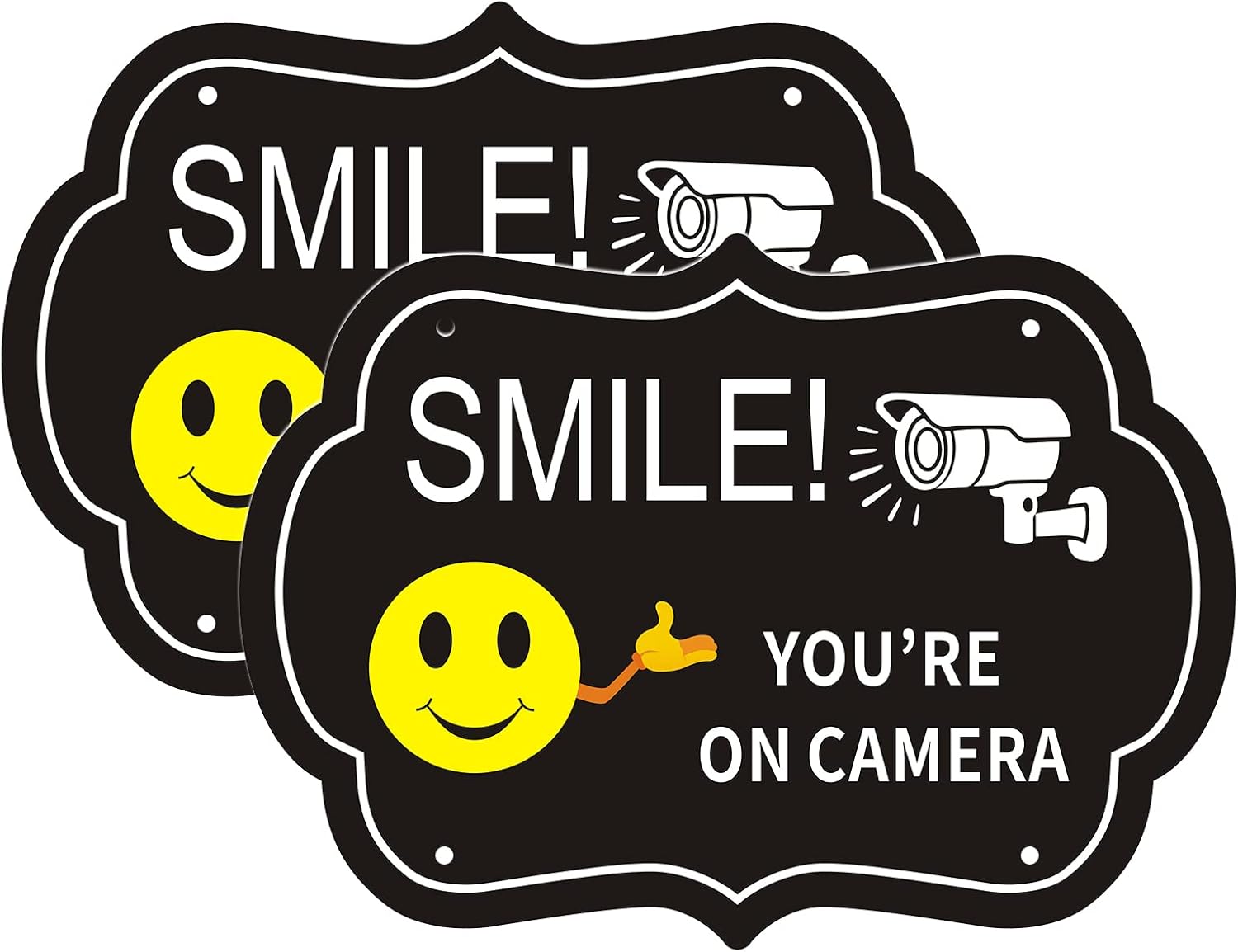 Amazon.com: Smile Your on Camera Signs, Video Surveillance Signs ...