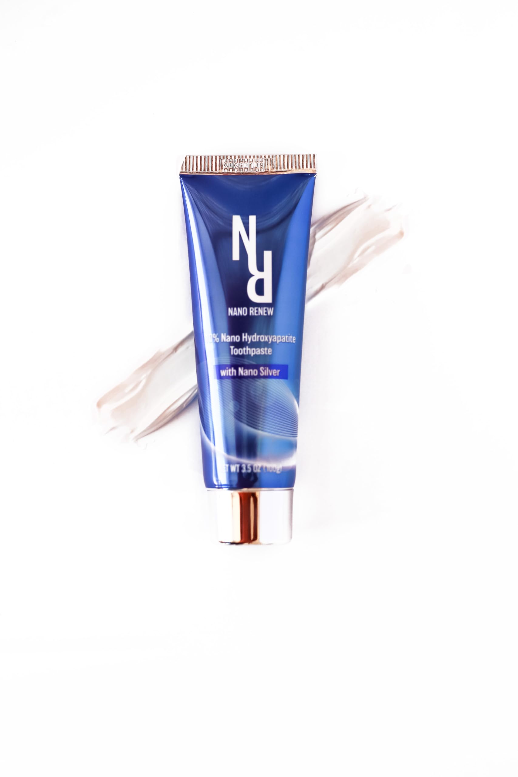 10% Nano Hydroxyapatite Toothpaste (Fluoride Free), with Nano Silver, Natural, Remineralizing, Whitening, Sensitive Teeth, SLS Free, Xylitol Nano-Hydroxyapatite Toothpaste for All Ages, 3.5 oz