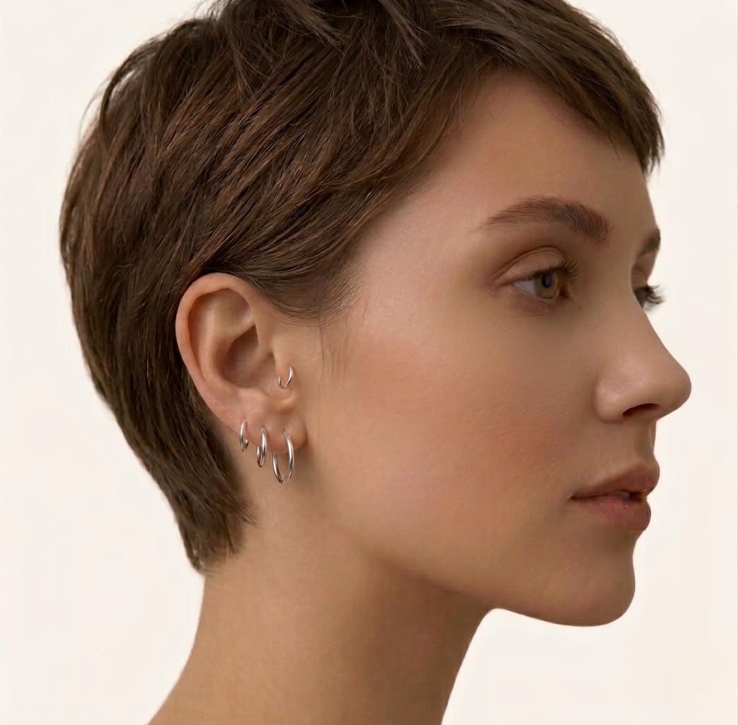 365 SLEEPERS G23 tytan obustronny przegroda Tragus Helix segment na zawiasach nos kolczyk w kształcie koła kolczyki w kształcie koła piercing biżuteria 20G 18G 16G 14G 12G 10G 8G