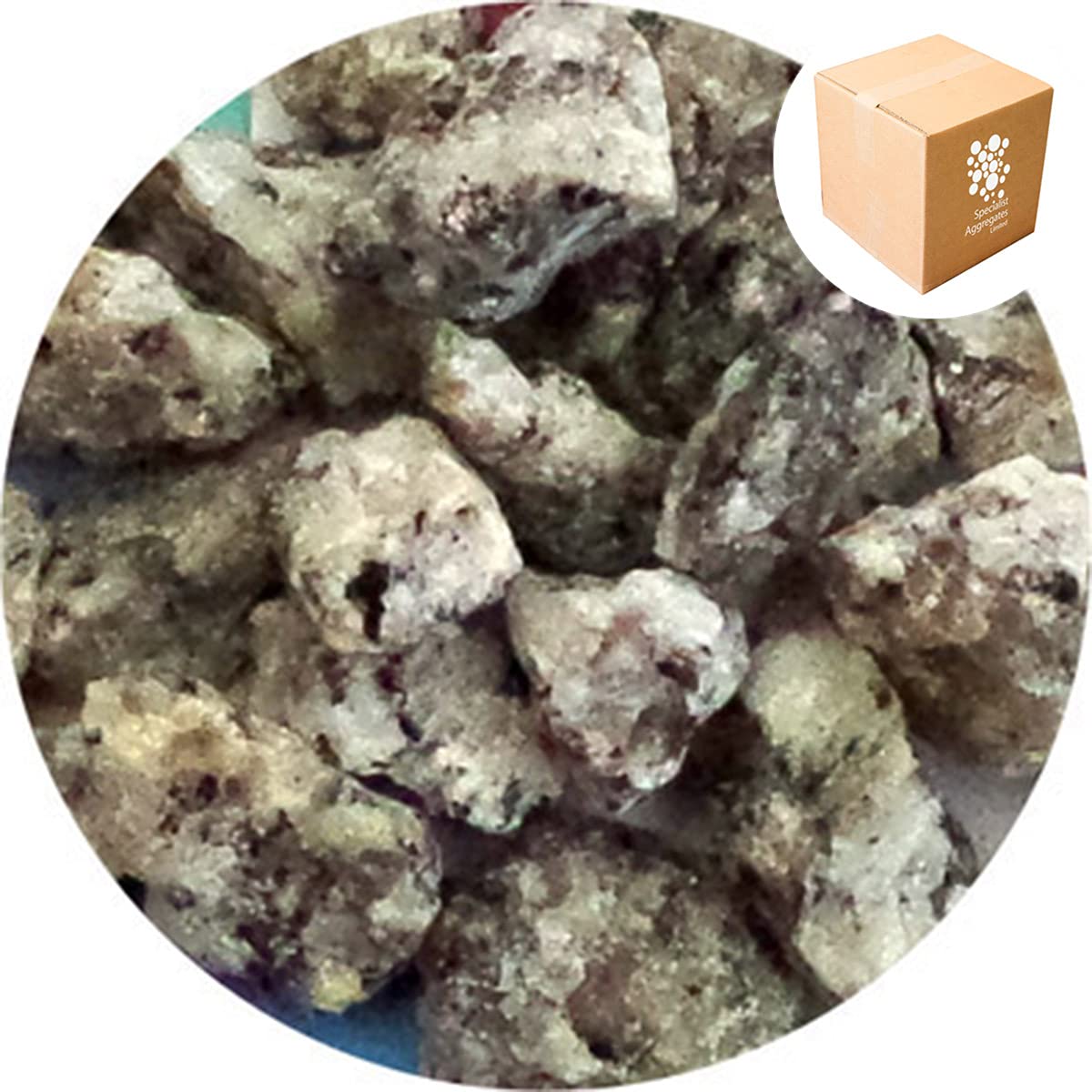 Specialist Aggregates ® - Granite Chippings - Levant Silver | Landscaping | Plants | Hardscaping | Drives | Staging | Memorials | Memorial Topping