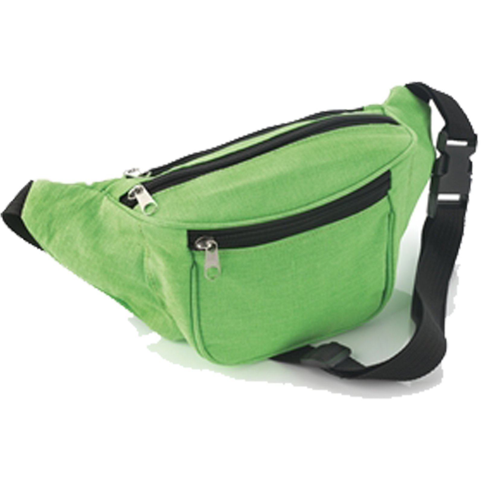 Shop Online Bag Fanny Pack Waist Travel Festival Money Belt Pouch Wallet Zip Security Bag Holiday (Multi Aztec Print) (One Size, Neon Green Fabric)