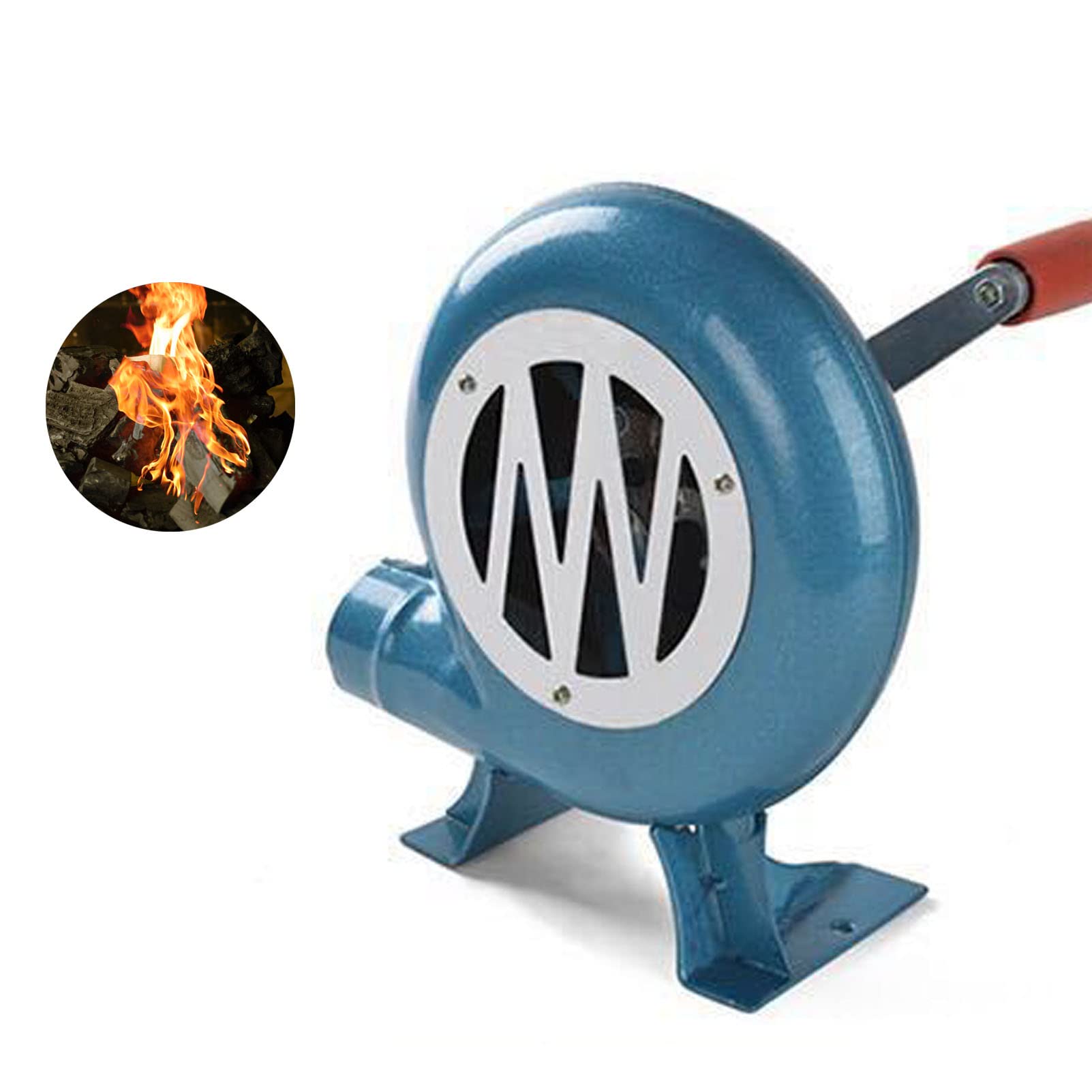 Dmuchawa do grillowania na świeżym powietrzu – przenośny wentylator do grillowania na kemping, pikniki i wędrówki – opcje zasilania od 80 W do 350 W