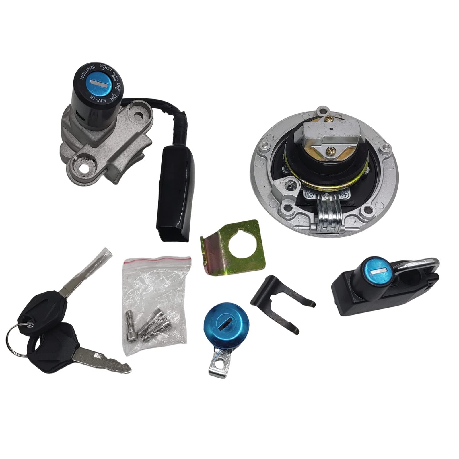 kohta.0816kページ RAYANA Ignition Switch+Gas Fuel Tank Cap+Seat Lock+Keys+Helmet