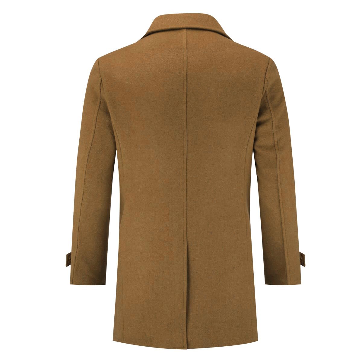 Allthemen Cappotto di Lana da Uomo Inverno Doppiopetto Coat Invernale di Media Lunghezza Caldo per Il Business