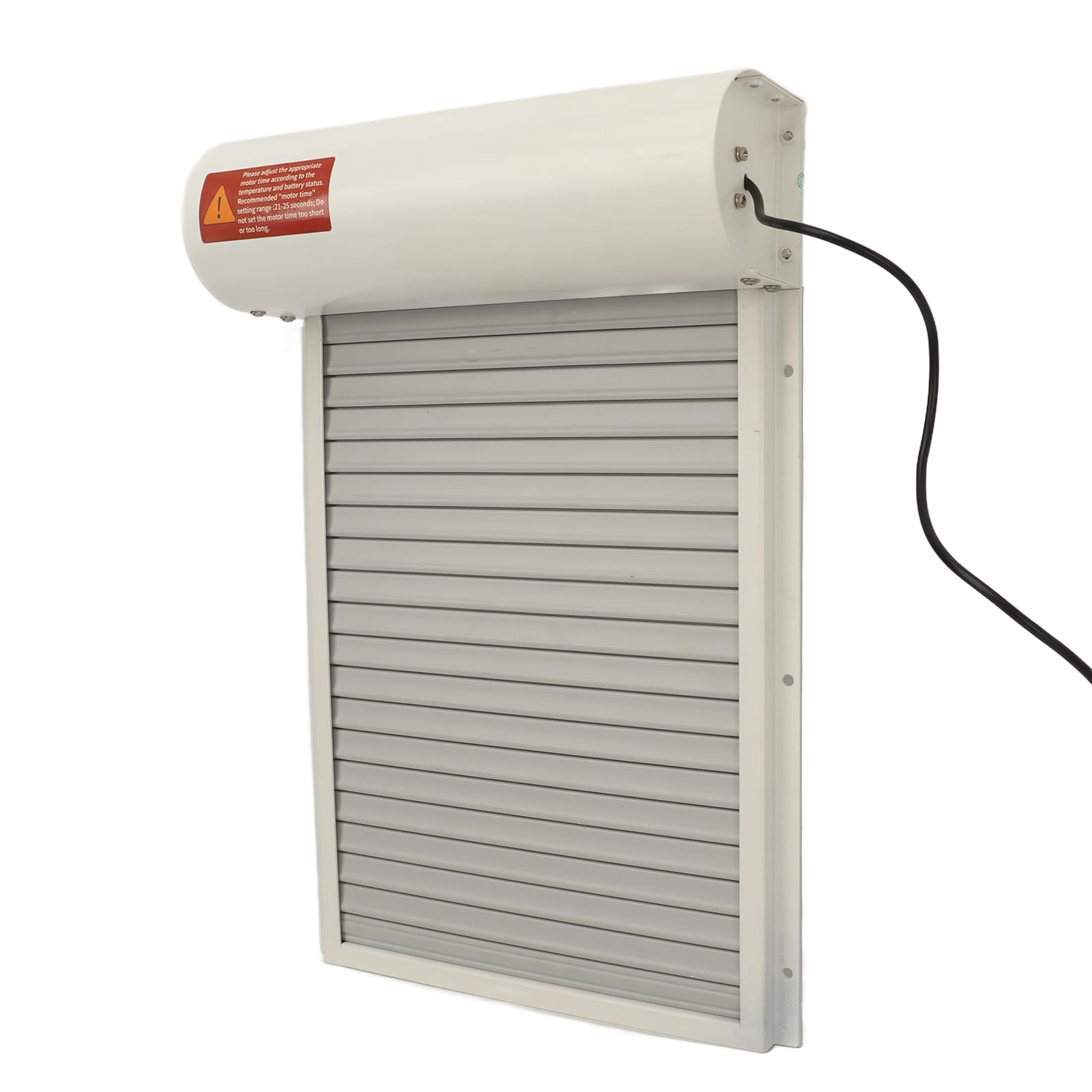 Generic Puerta Automática para Gallinero con Energía Solar, Sensor de Luz y Temporizador para Uso Doméstico en Granja, Hierro Duradero, Metal y Plástico (WHITE)