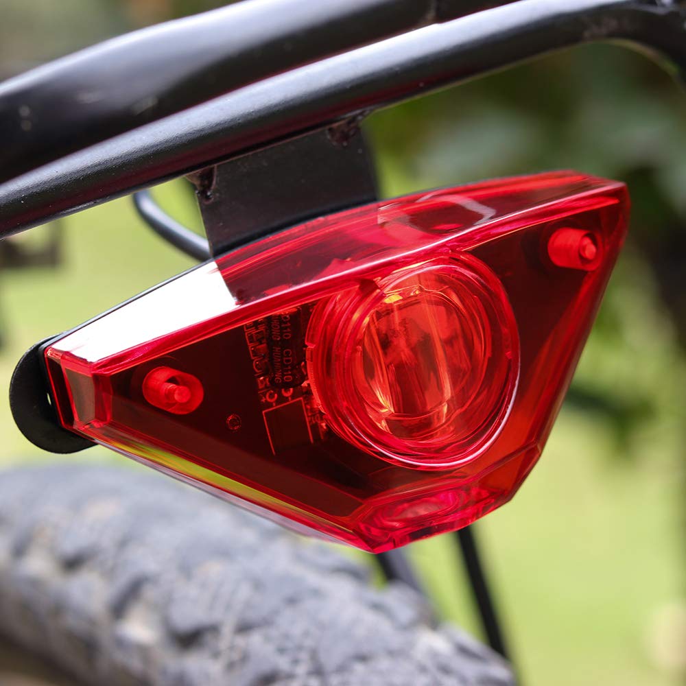 Kit Luci Posteriori per Fari per Bici Elettrica Ingresso 12V-80V Altoparlante Incorporato Ebike Luce Anteriore E Fanali Posteriori