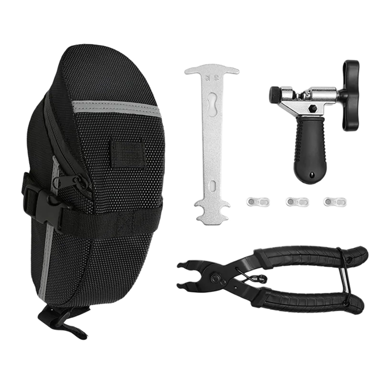 Tsophreniq Bikes Tire Repairs Set with Storage Bag Tool Portable Maintenances for Mountain Maintenances Portable Tire