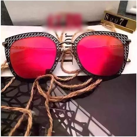 Amazon Co Jp 眼鏡 女性ファッション中空サングラス ストリートスタイルプルサングラス ガラスアクセサリー Color Red ホーム キッチン Amazon Co Jp 眼鏡 女性ファッション中空サングラス ストリートスタイルプルサングラス ガラスアクセサリー Color Red ホーム キッチン