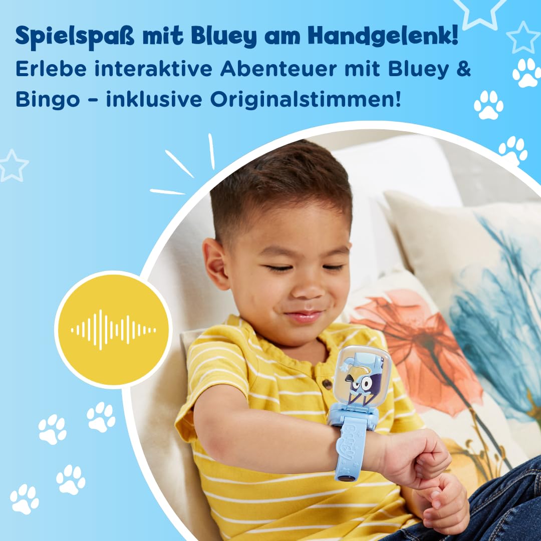 Vtech- Bluey-Orologio educativo, Multicolore, 80-554504